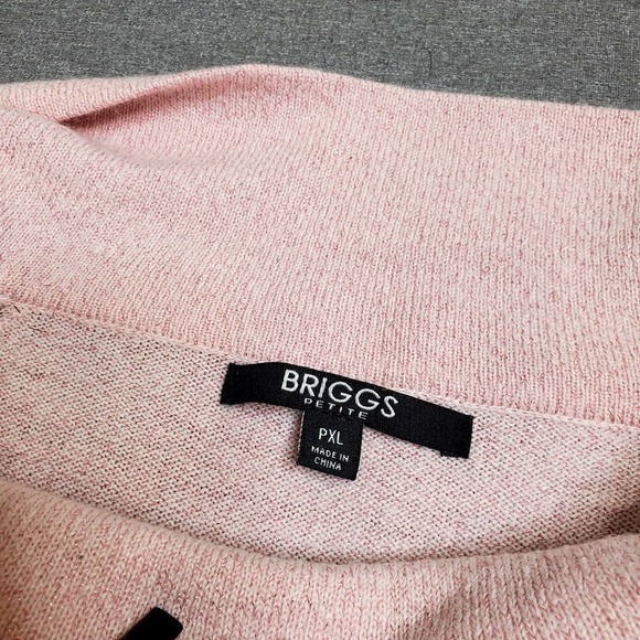 Briggs Pink Pearl Embellished Knit Sweater - Picture 5 of 8